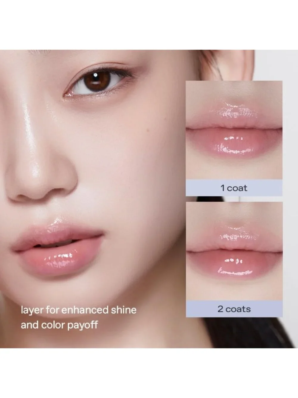 Glow Diamond Tinted Lip Oil - Korean Makeup, Hydrating & Shimmering, 0.1oz